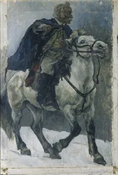 Alexandre Souvorov à cheval, 1897-1898