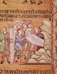 Vie de Noé, mort et enterrement de Noé (détail)
