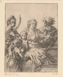 Sainte Famille avec Jean-Baptiste et Élisabeth