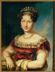 Infante Louisa Carlotta des Deux-Siciles, fille de Francisco I des Deux-Siciles (peinture sur toile)