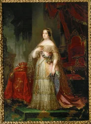 Reine Isabel II (peinture sur toile)