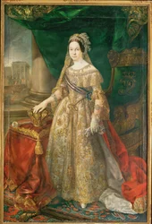 Reine Isabel II (peinture sur toile)