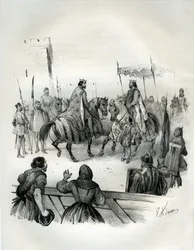 Entrevue en 1023 de Henri II et Robert II le Pieux