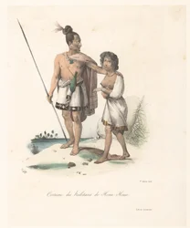 Costume des habitants de Houa-Houa (Nouvelle-Zélande)