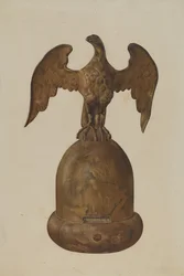 Pommeau de mât de drapeau