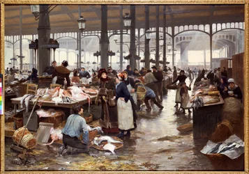 La halle aux poissons au marché central