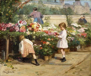 Le marché aux fleurs sur la Seine