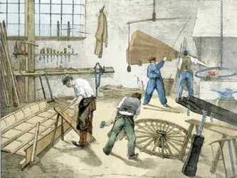 Lithographie de Janson. XIXe siècle.