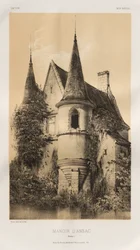 Architecture Pittoresque ou Monuments des XVeme et XVIeme Siècles: Châteaux de France des XV et XVI Siècles: Pl. 98, Manoir d