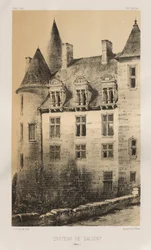 Architecture Pittoresque ou Monuments des XVeme et XVIeme Siècles: Châteaux de France des XV et XVI Siècles: Pl.100, Château de Saligny (Alliers)