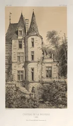 Architecture Pittoresque ou Monuments des XVeme et XVIeme Siecles: Chateaux De France des XV et XVI Siecles: Pl. 29, Chateau De La Bouverie (Sarthe)