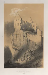 Architecture Pittoresque ou Monuments des XVeme et XVIeme Siecles: Chateaux De France des XV et XVI Siecles: Pl. 30, Chateau De Crussol (Drome)
