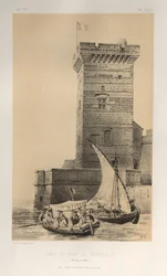 Architecture Pittoresque ou Monuments des XVeme et XVIeme Siecles: Chateaux De France des XV et XVI Siecles: Pl. 34, Tour Du Port De Marseille (Bouches Du Rhône)