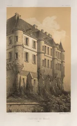 Architecture Pittoresque ou Monuments des XVeme et XVIeme Siecles: Chateaux De France des XV et XVI Siecles: Pl. 35, Château De Mello (Oise)