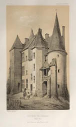Architecture Pittoresque ou Monuments des XVeme et XVIeme Siecles: Chateaux De France des XV et XVI Siecles: Pl. 45 Château De Chassy (Saône et Loire)