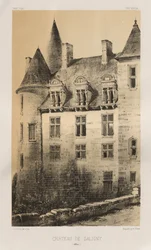 ...Pl.100, Château de Saligny Alliers, 1860