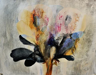Composition florale abstraite