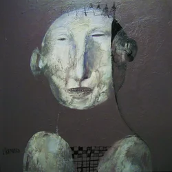 Portrait de tête fragmenté