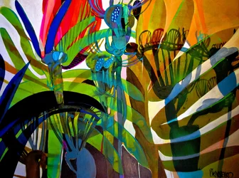 Formes vibrantes de la jungle