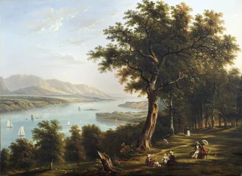 Vue de Hyde Park sur la rivière Hudson, 1845