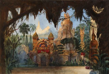 Décor de scène pour l