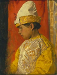 En costume de skomorokh, 1882