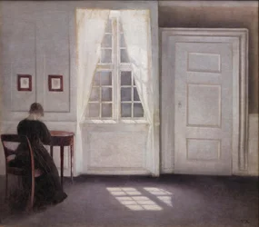 Intérieur à Strandgade, lumière du soleil sur le sol