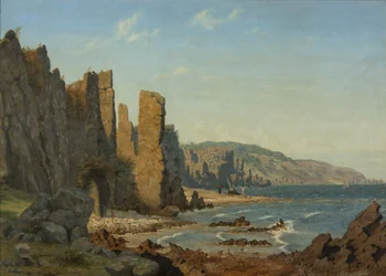 Formation de plage sur Bornholm. Scène de Rø