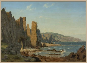 Formation de plage à Bornholm. Scène de Rø