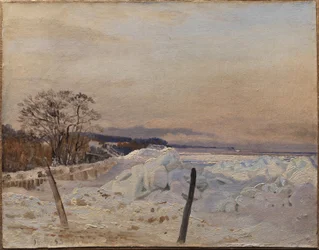 Banquise près de Taarbæk, au nord de Copenhague