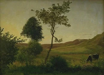 Paysage près de Hald vers le soir