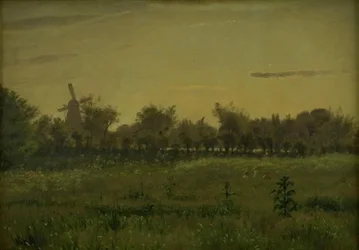 Le pré près de la maison de l