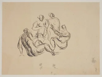 Composition avec cinq femmes nues