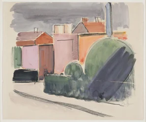 Route avec maisons