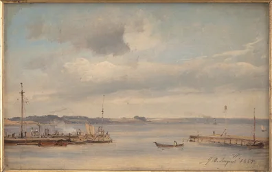 Un port de bateaux. Humlebæk, Zélande