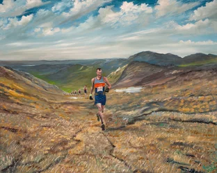 Adam mène les Billies, 2024 (huile sur toile)