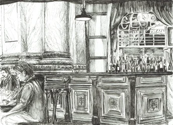 Café à la Bourse Royale, Manchester, 2011
