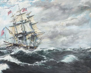 USS Constitution se dirige vers HM Frigate Guerriere 1908-1812, 2003