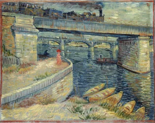 Ponts sur la Seine à Asnières, 1887