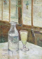 Table de café avec absinthe