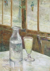 Table de café avec absinthe