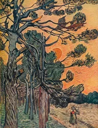 Forêt de sapins au déclin du jour, 1889