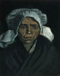 Tête de paysanne, décembre 1884 (huile sur toile)