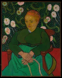 La Berceuse (Femme berçant un berceau ; Augustine-Alix Pellicot Roulin, 1851-1930)