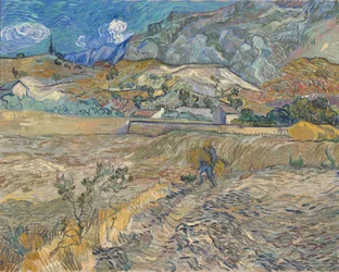 Paysage à Saint-Rémy (Champ Clos avec Paysan)