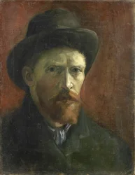 Autoportrait avec chapeau de feutre