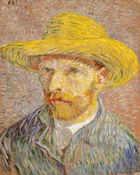 Autoportrait avec un chapeau de paille recto: L