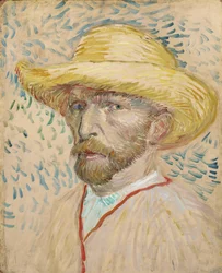 Autoportrait au chapeau de paille