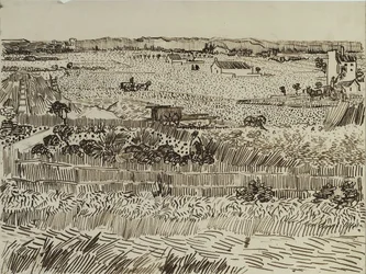 La Moisson en Provence pour Émile Bernard, 1888