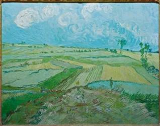 Champs de blé à Auvers avec nuages de pluie